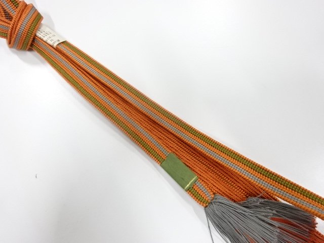 未使用品　正絹　撚り房　手組帯締め